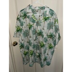HARDADDY Men's Hawaiian Shirt Short Sleeve Button‎ Front Casual Shirt 4XL